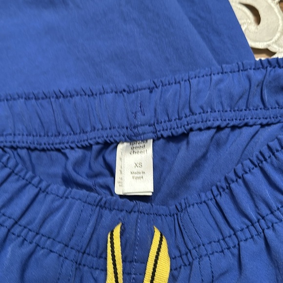 WonderWink style 5214 Spread Good Cheer Blue Scrub Pants size XS ~ like new ~ - Picture 4 of 5